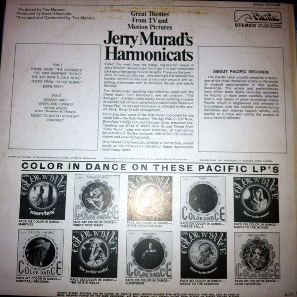 Jerry Murad's Harmonicats : Theme From The Avengers (LP, Album)