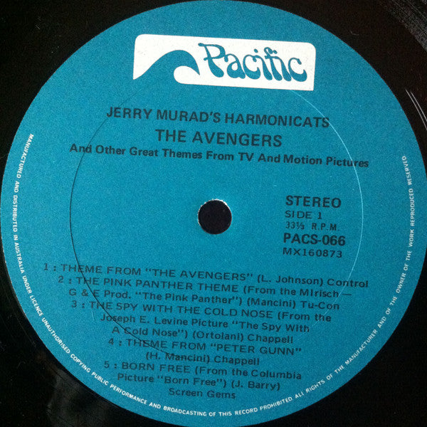 Jerry Murad's Harmonicats : Theme From The Avengers (LP, Album)