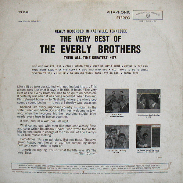 Everly Brothers : The Very Best Of The Everly Brothers (LP, Album)