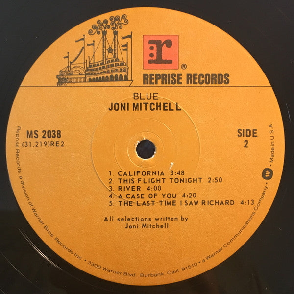 Joni Mitchell : Blue (LP, Album, RE, Win)