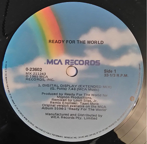 Ready For The World : Digital Display (12" Version) (12")