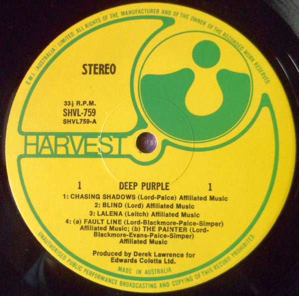 Deep Purple : Deep Purple (LP, Album)