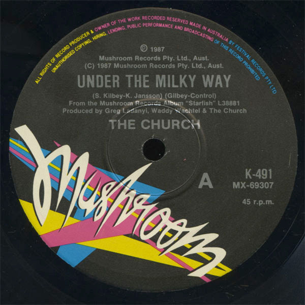 The Church : Under The Milky Way (7", Single)