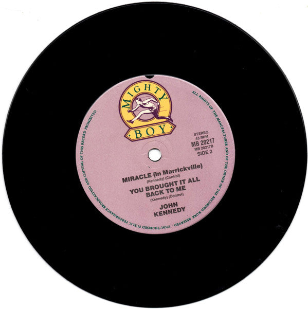 John Kennedy : Out Of Town (7", Single)