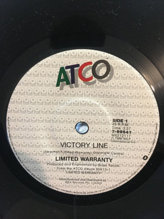 Limited Warranty : Victory Line (7", Single)