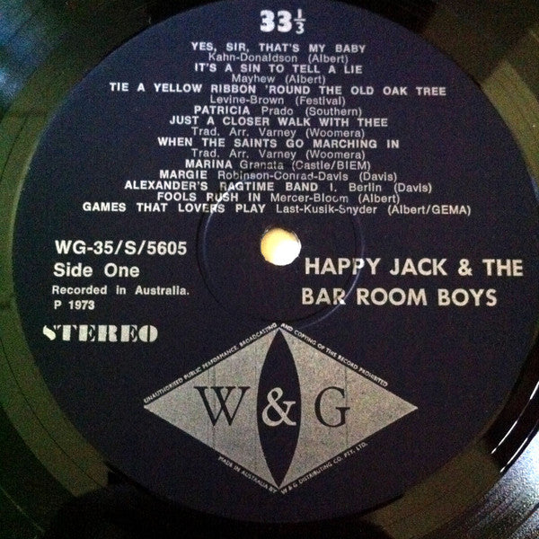 Happy Jack And The Bar Room Boys : Happy Jack And The Bar Room Boys - Special Party  (LP, Album)