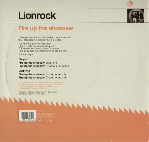 Lionrock : Fire Up The Shoesaw (12", Single)