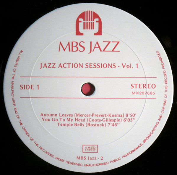 Various : Jazz Action Sessions Vol. 1 (2xLP)