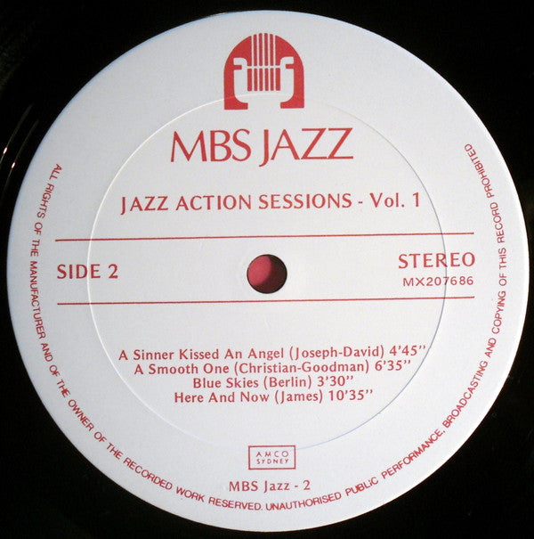 Various : Jazz Action Sessions Vol. 1 (2xLP)