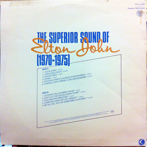 Elton John : The Superior Sound Of Elton John (1970-1975) (LP, Comp)