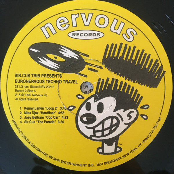 Various : Euronervous Techno Travel (2xLP, Comp)