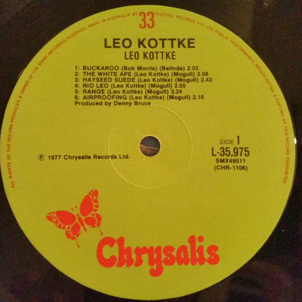 Leo Kottke : Leo Kottke (LP, Album)