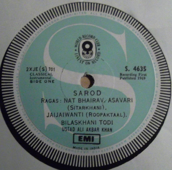 Ali Akbar Khan : Ustad Ali Akbar Khan (LP, Album, Comp, Club, RE)