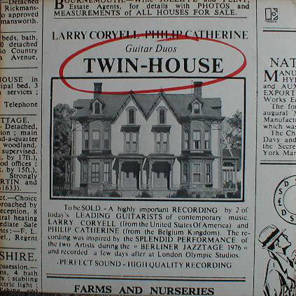 Larry Coryell - Philip Catherine : Twin-House (LP, Album)