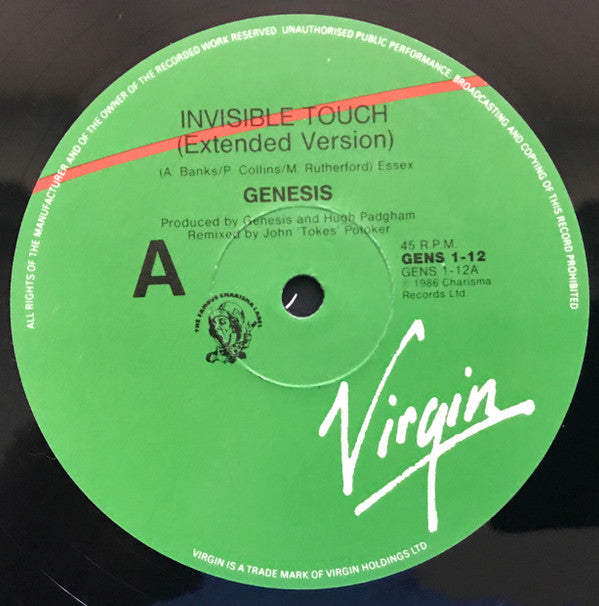 Genesis : Invisible Touch (12")