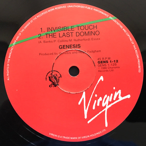 Genesis : Invisible Touch (12")