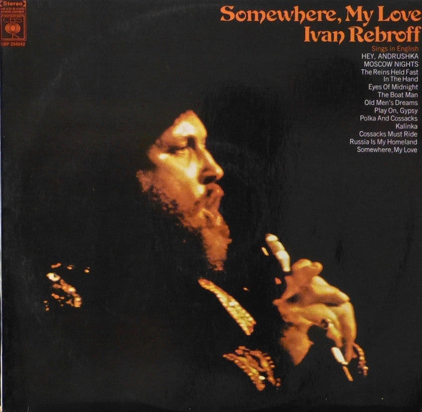 Ivan Rebroff : Somewhere, My Love (LP, Album)