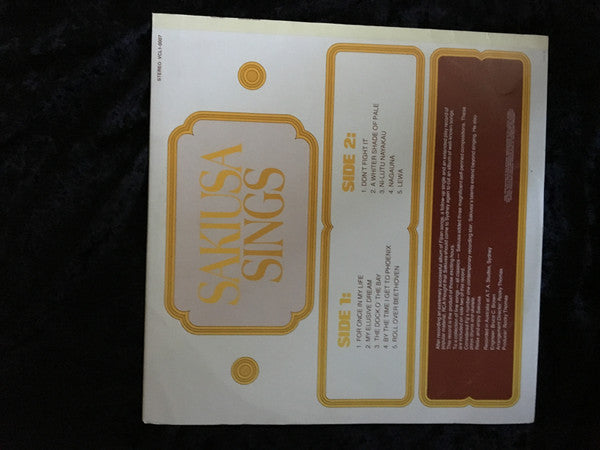 Sakiusa Bulicokocoko : Sakiusa Sings (LP, Album)