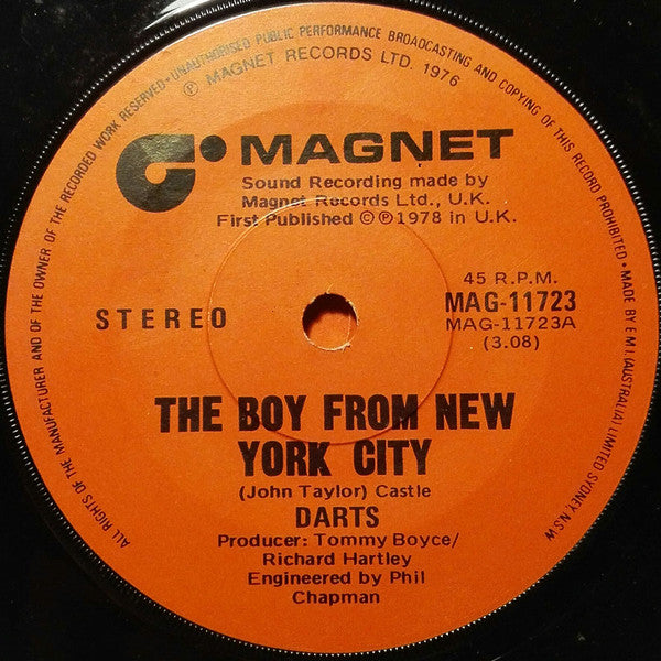 Darts : The Boy From New York City (7&quot;, Single)