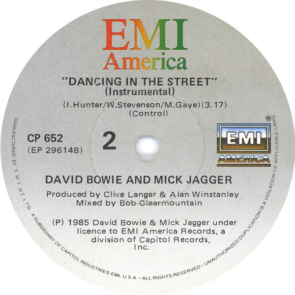 David Bowie And Mick Jagger : Dancing In The Street (7", Single)