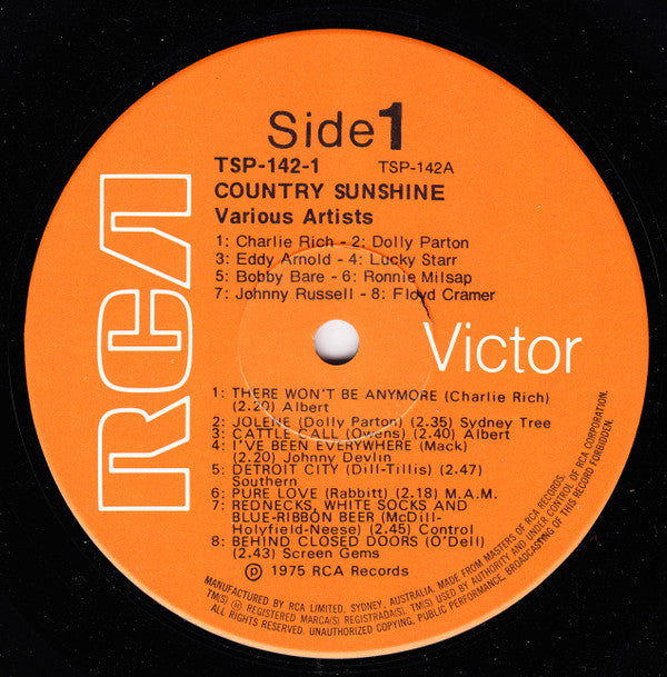 Various : Country Sunshine (2xLP, Album, Comp)