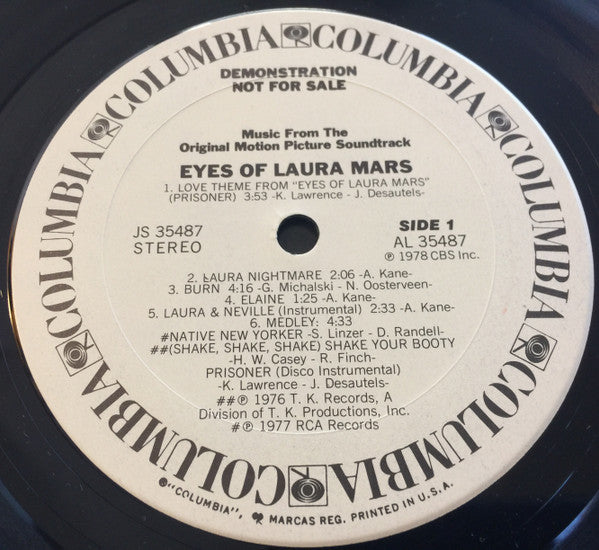 Various : Eyes Of Laura Mars (Music From The Original Motion Picture Soundtrack) (LP, Album, Promo)