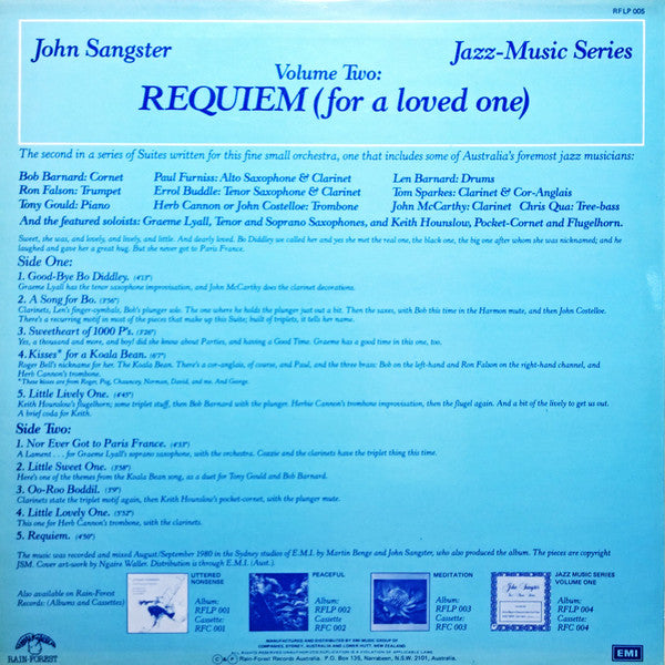 John Sangster : Requiem (For A Loved One) (LP, Album)