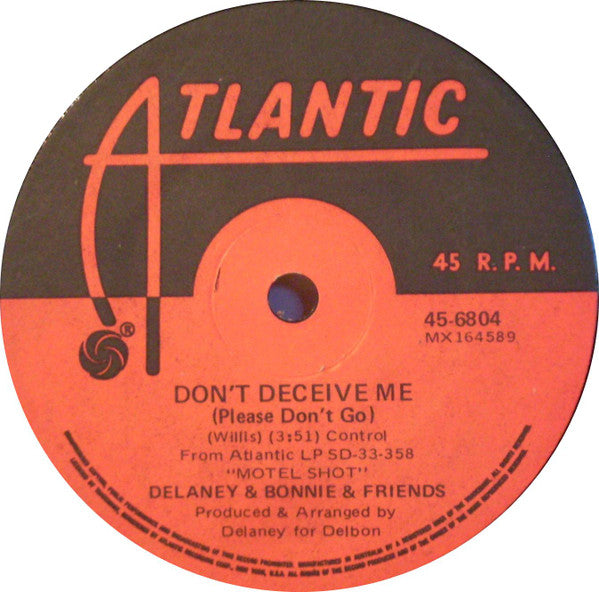 Delaney & Bonnie & Friends : Never Ending Song Of Love (7", Single)