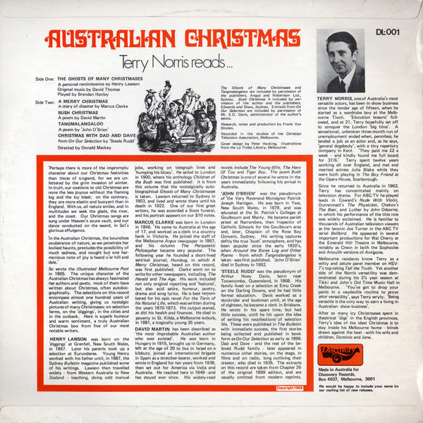 Terry Norris : Australian Christmas (LP, Album)