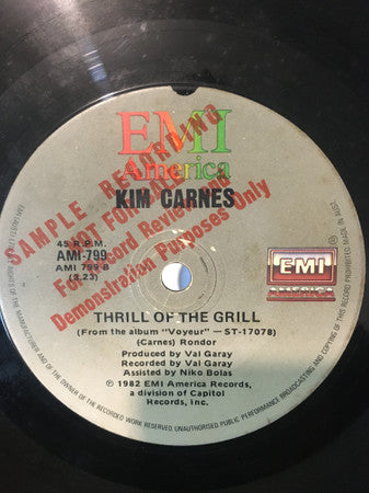 Kim Carnes : Voyeur (7", Single, Promo)