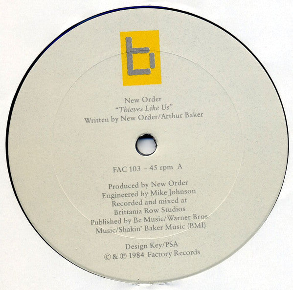 New Order : Thieves Like Us (12")