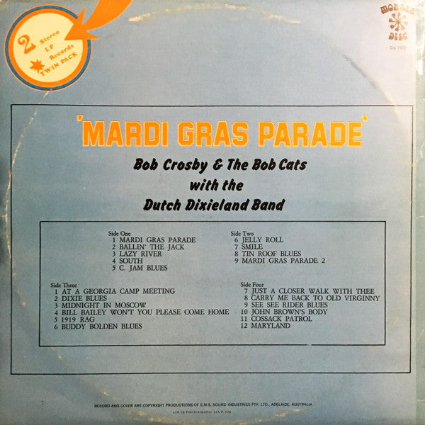 Bob Crosby And The Bob Cats : Mardi Gras Parade (2xLP, Comp)