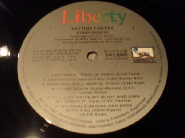 Kenny Rogers : Daytime Friends (LP, Album)