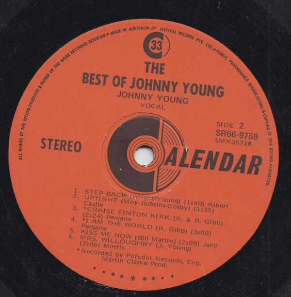 Johnny Young : The Best Of Johnny Young (LP, Comp)
