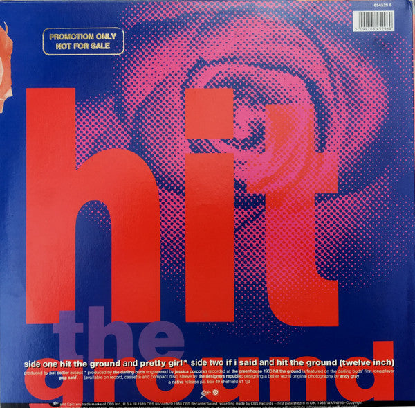 The Darling Buds : Hit The Ground (12", Single, Promo)