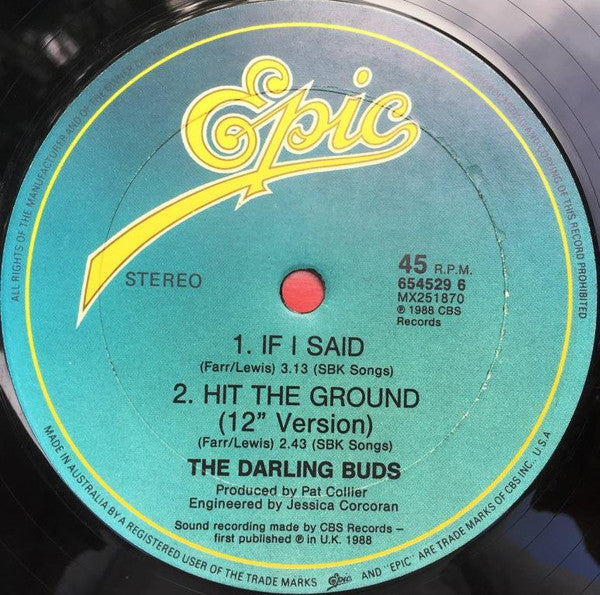 The Darling Buds : Hit The Ground (12", Single, Promo)