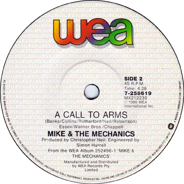 Mike & The Mechanics : Taken In (7", Single)