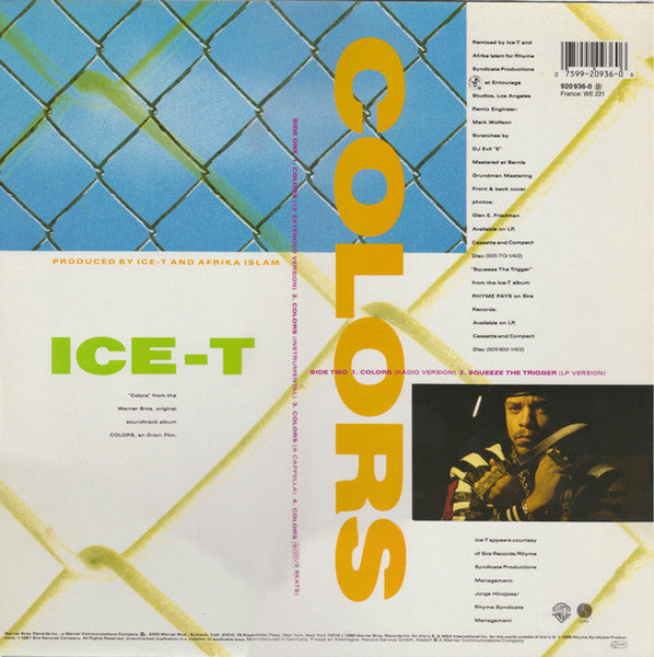 Ice-T : Colors (12", Maxi)