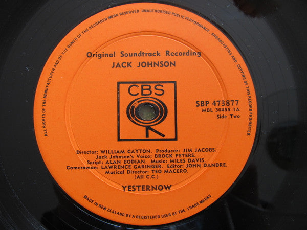 Miles Davis : Jack Johnson (Original Soundtrack Recording) (LP, Album)