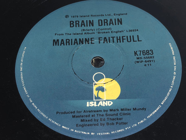 Marianne Faithfull : The Ballad Of Lucy Jordan (7", Single)