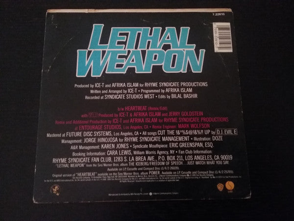 Ice-T : Lethal Weapon (7", Single)