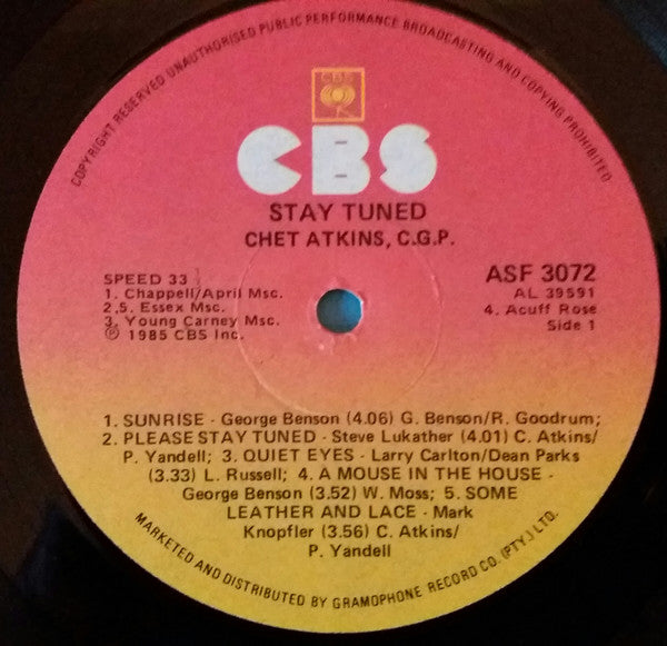 Chet Atkins : Stay Tuned (LP)