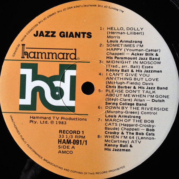 Various : Jazz Giants (2xLP, Comp)