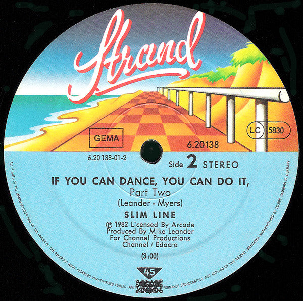 Slimline : If You Can Dance, You Can Do It (12", Maxi)