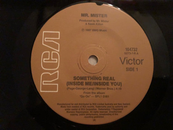 Mr. Mister : Something Real (Inside Me/Inside You) (7", Single)