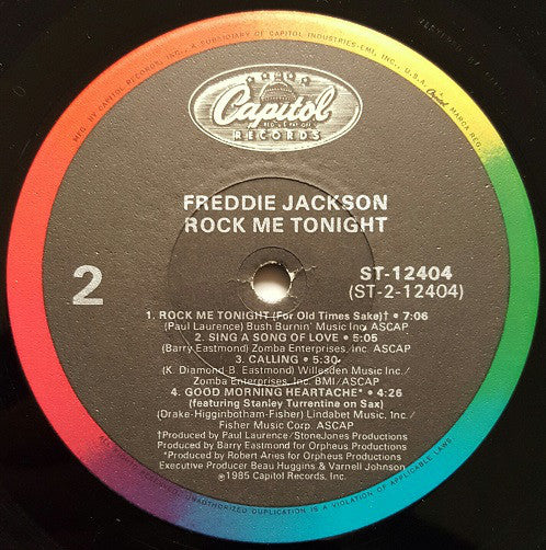 Freddie Jackson : Rock Me Tonight (LP, Album, Jac)