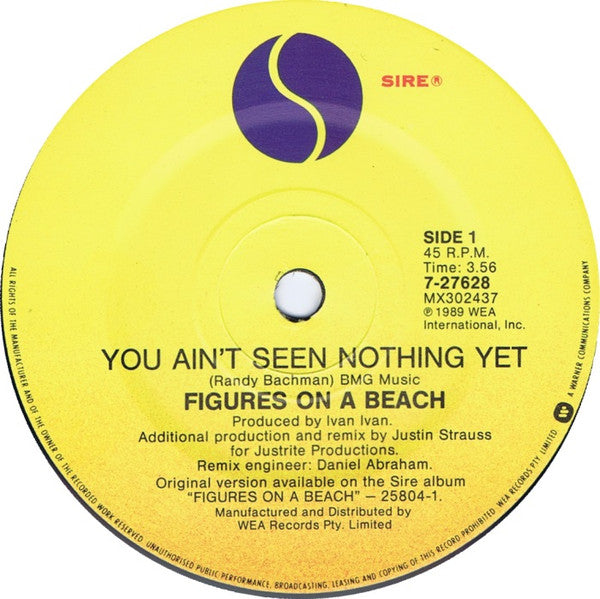 Figures On A Beach : You Ain't Seen Nothing Yet (7", Single)