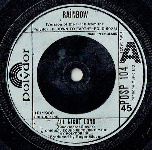 Rainbow : All Night Long (7&quot;, Single, Com)