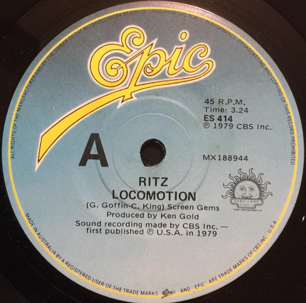 Ritz : Locomotion (7", Single, Lig)