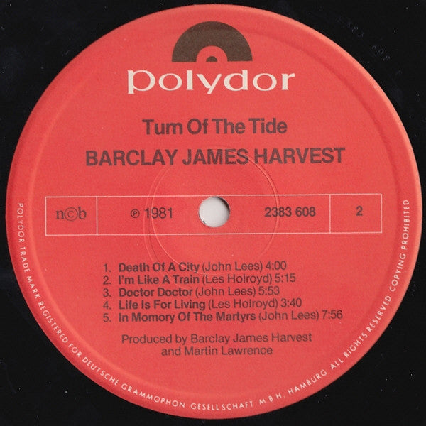 Barclay James Harvest : Turn Of The Tide (LP, Album)